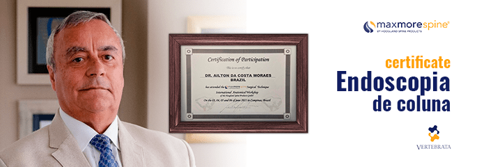 Certificado Endoscopia da Coluna MaxMoreSpine